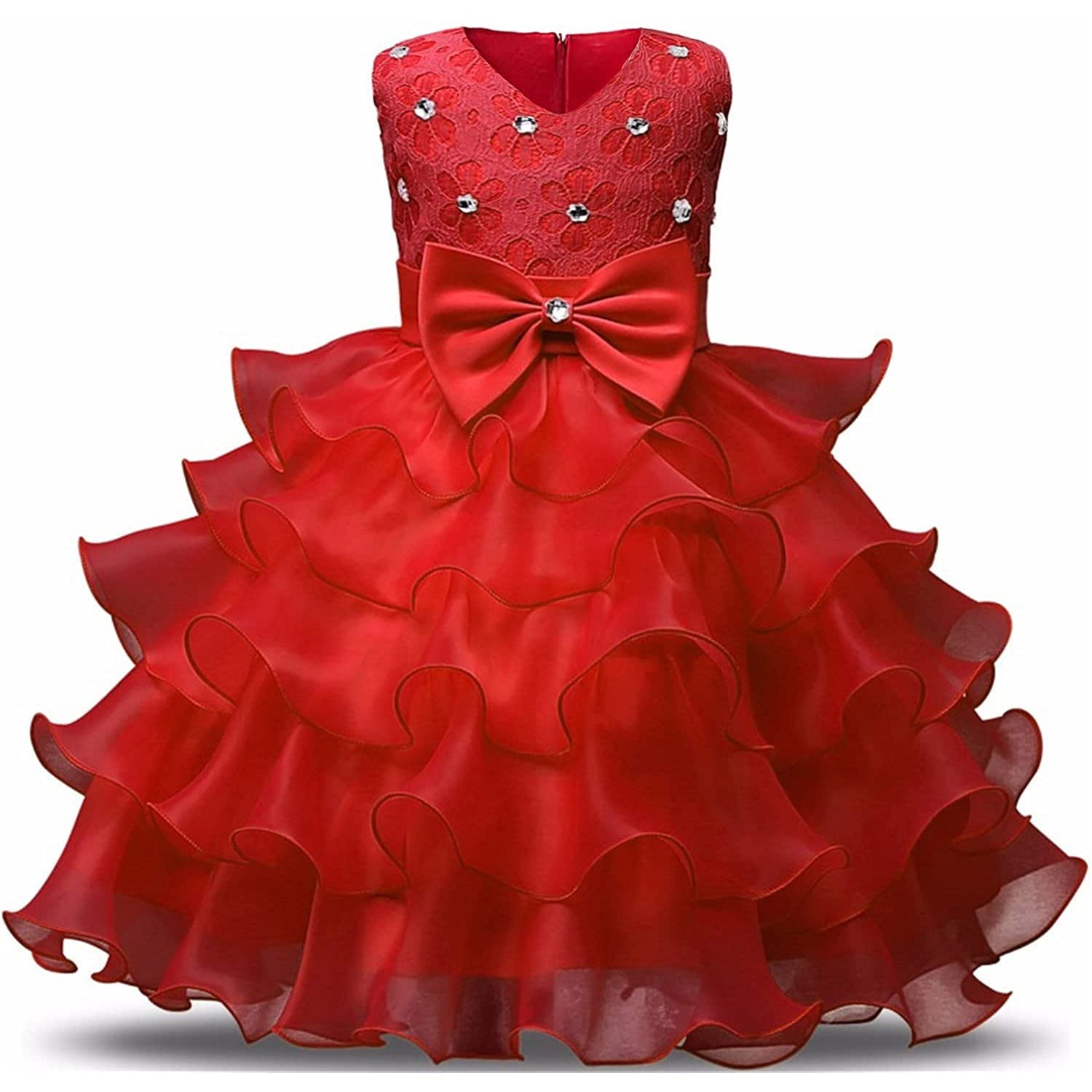 Hoity Moppet So Chaud Embellished Gown | Kids, Girls, Gowns, Red, 3d  Sequin, Round Neckline, Full | Embellished gown, Gowns for girls, Gowns